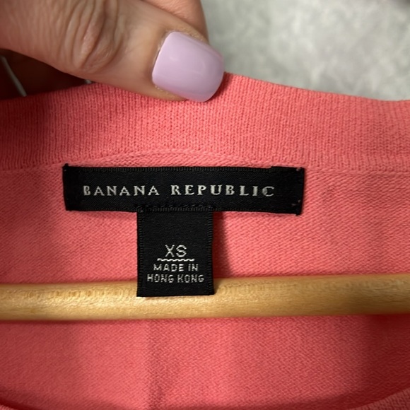 Banana Republic Coral 3/4 Sleeve Boatneck Sweater - size XS - Picture 9 of 11